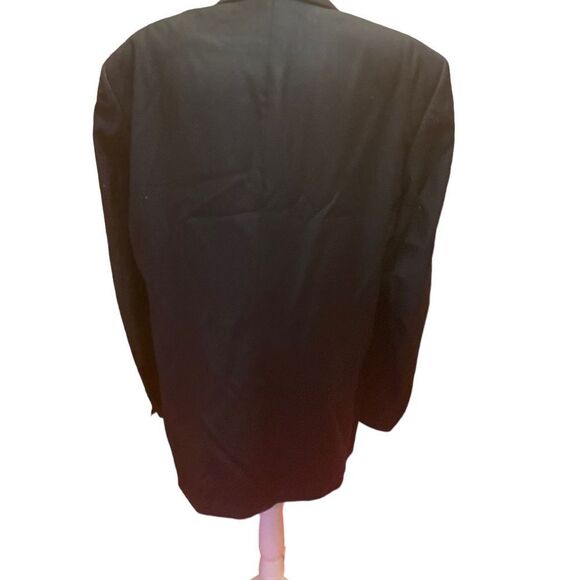 Hugo Boss Blazer Al Capone 100% virgin wool 44L Black Wool Blend Suit Coat - Picture 2 of 10